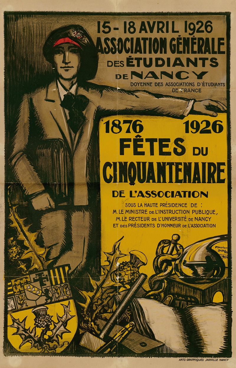 Paul Doll - 1876-1926 ; fêtes du cinquantenaire de l’association. 15-18 avril 1926 ; association géné