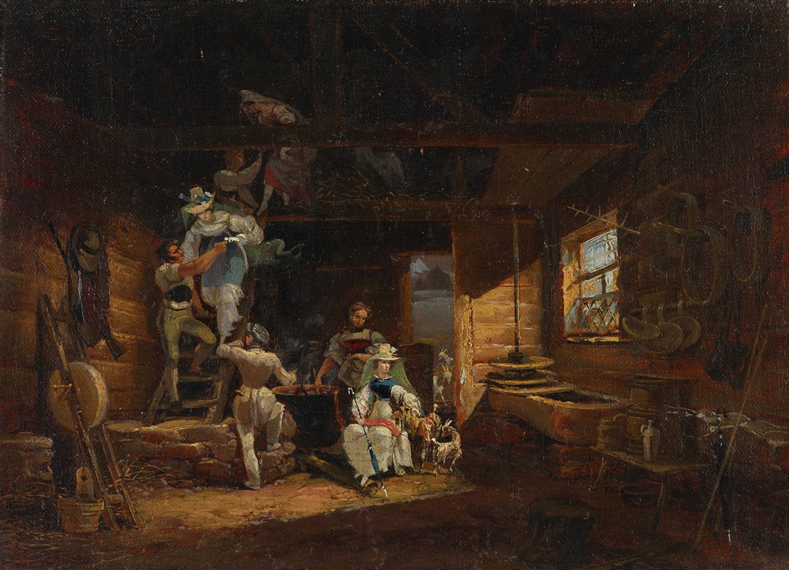 Franz Niklaus König - Besuch in der Sennhütte