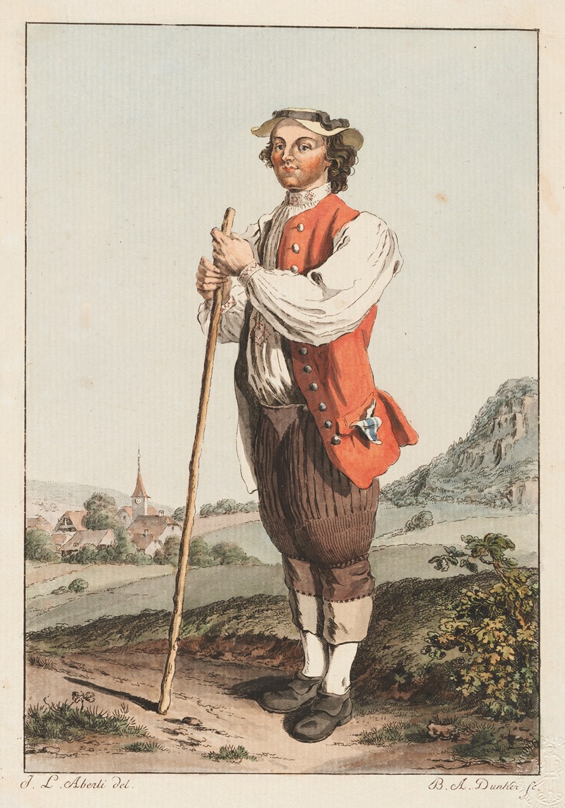 Johann Ludwig Aberli - Paysan des environs de Berne