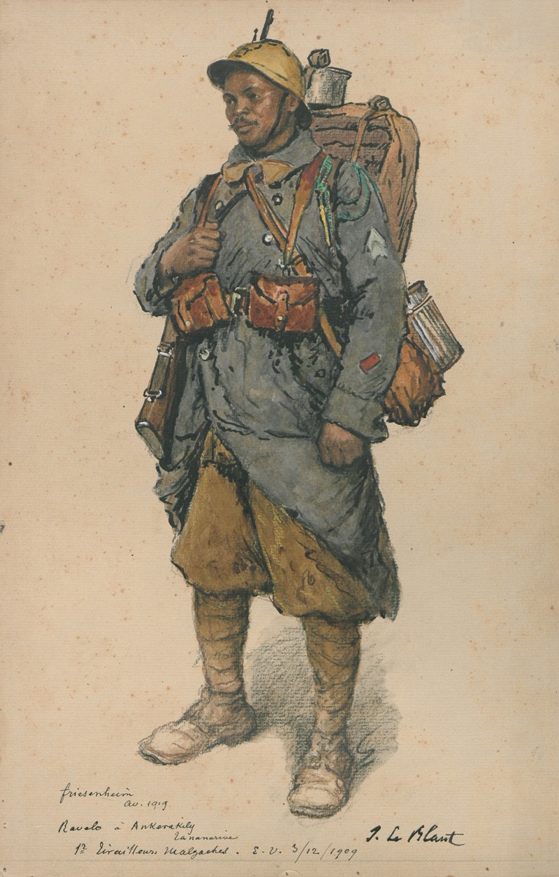 Julien Le Blant - Portrait d’un militaire de l’armée coloniale