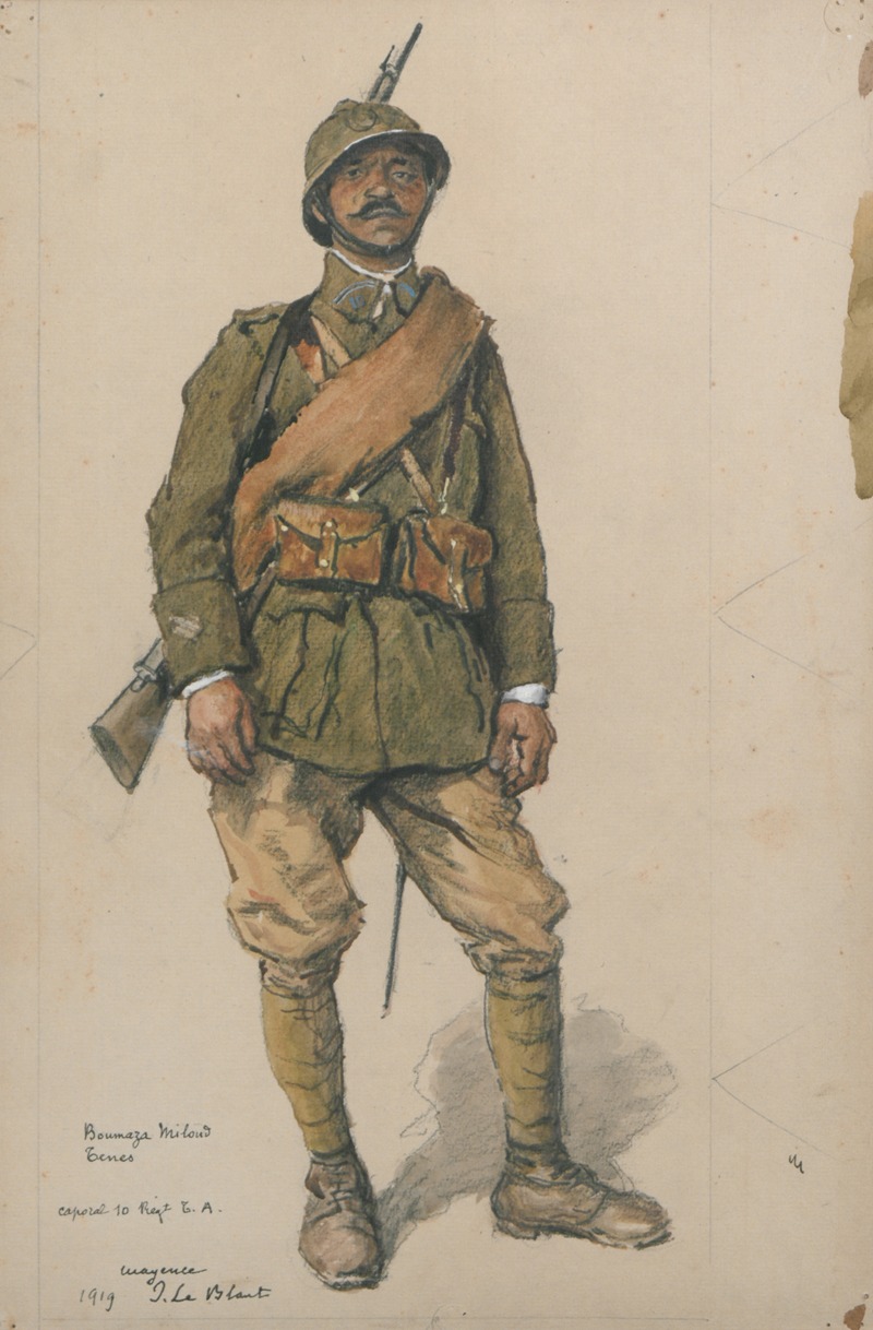 Julien Le Blant - Portrait d’un militaire de l’armée coloniale