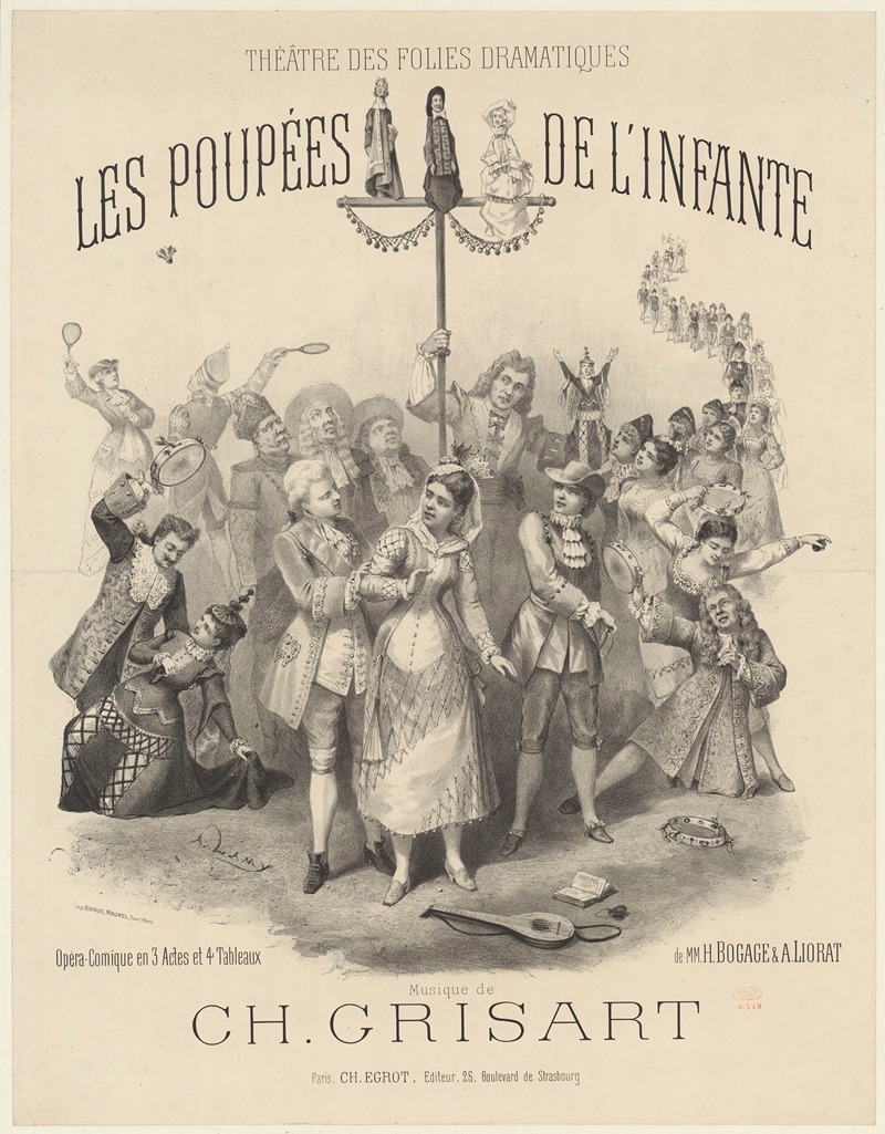 Pierre-Auguste Lamy - Théâtre des Folies-Dramatiques. Les Poupées de l’infante