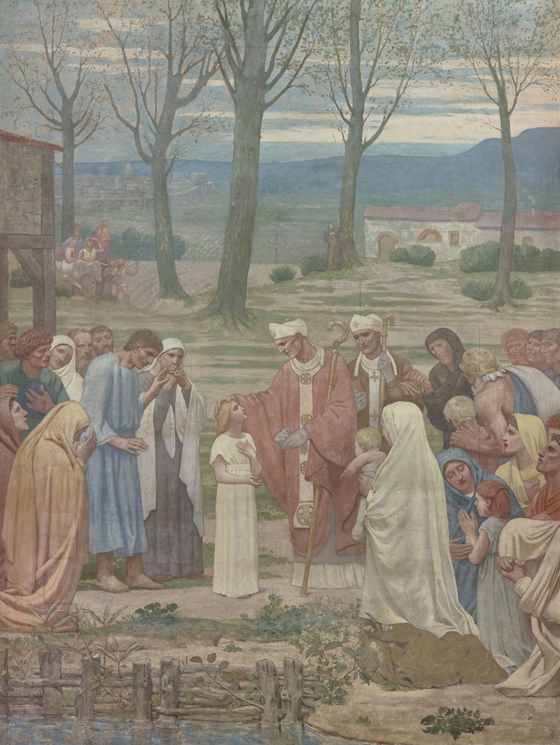 Pierre Puvis de Chavannes - La Rencontre de sainte Geneviève et de saint Germain