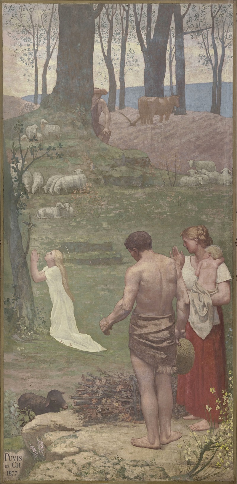 Pierre Puvis de Chavannes - L’Enfance de sainte Geneviève