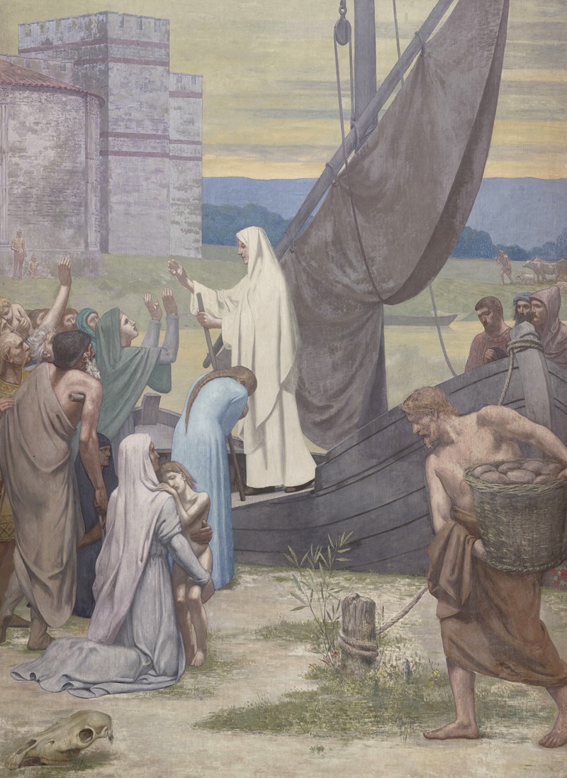 Pierre Puvis de Chavannes - Sainte Geneviève ravitaillant Paris assiégé