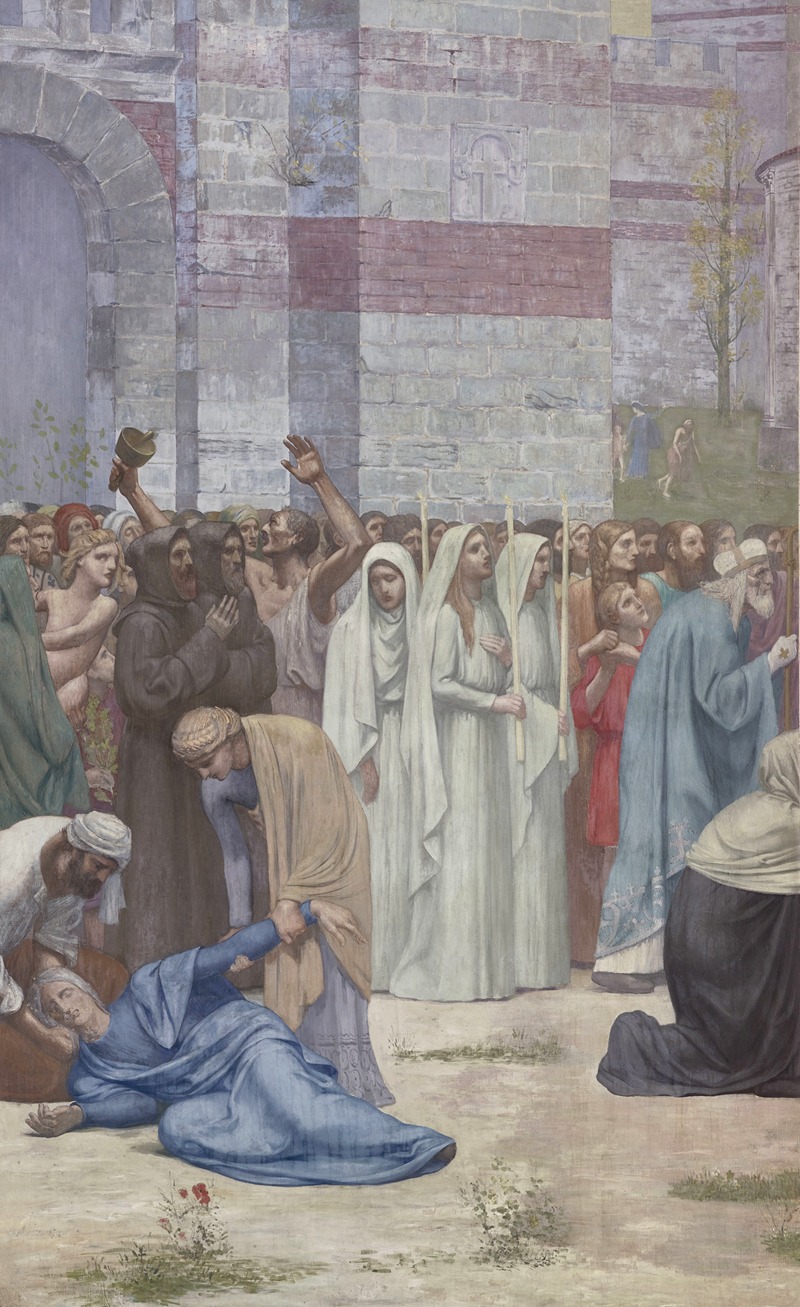 Pierre Puvis de Chavannes - Sainte Geneviève ravitaillant Paris assiégé