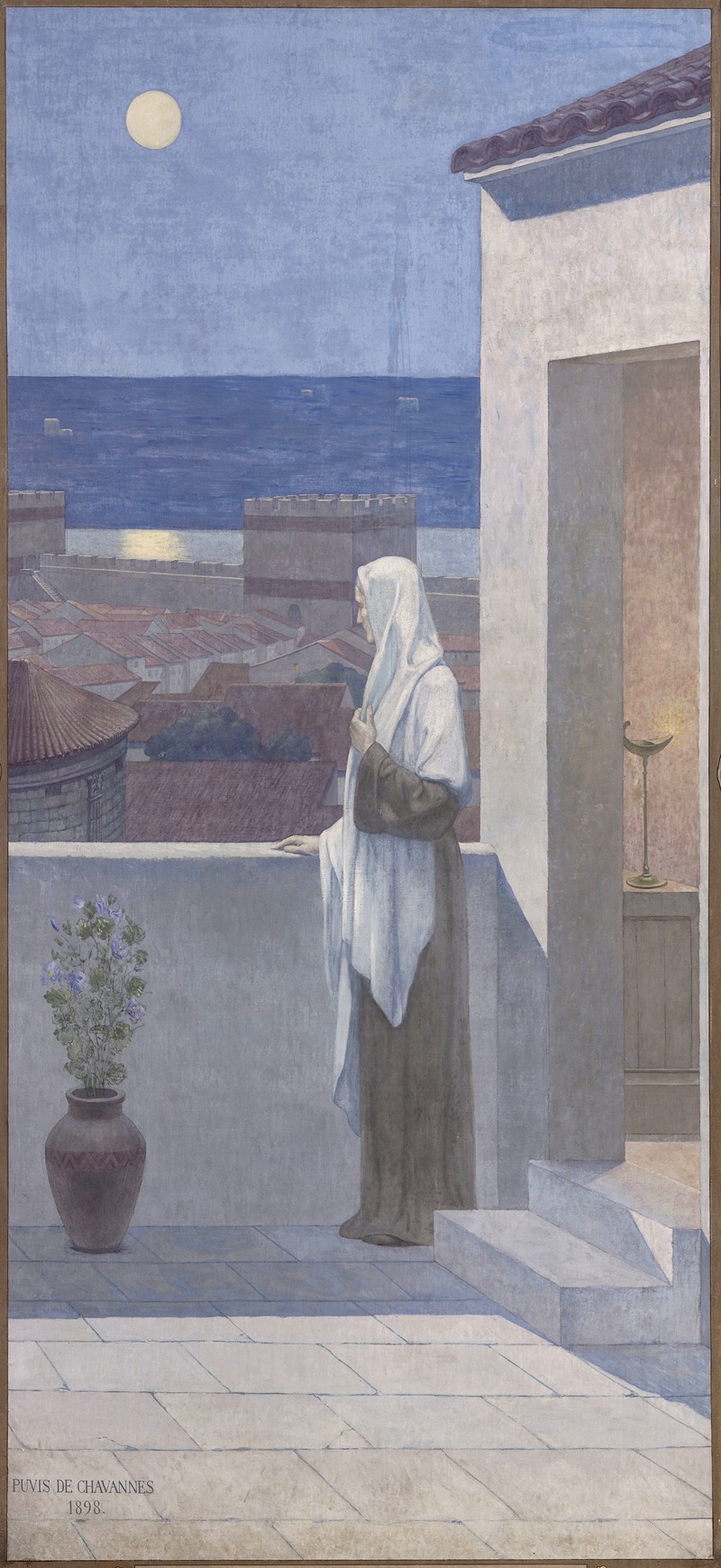 Pierre Puvis de Chavannes - Sainte Geneviève veillant sur Paris