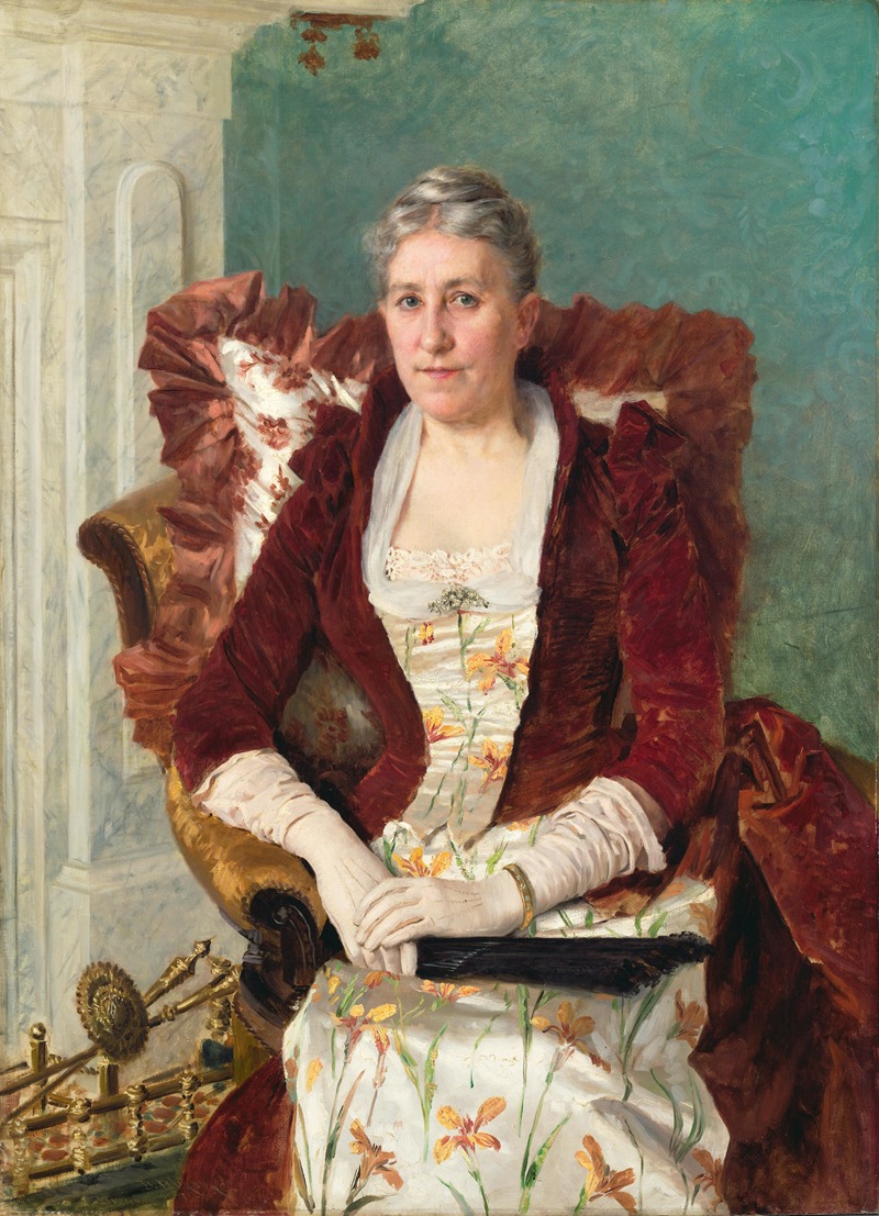 Vlaho Bukovac - Portrait of Anne Hepburn