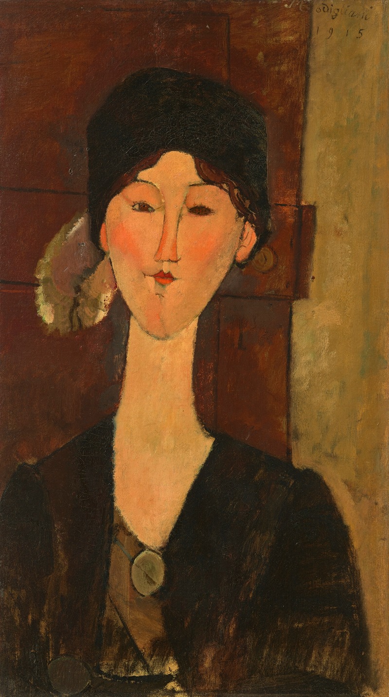 Amedeo Modigliani - Beatrice Hastings (devant une porte)