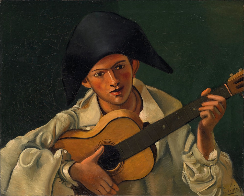 André Derain - Buste d’arlequin à la guitare