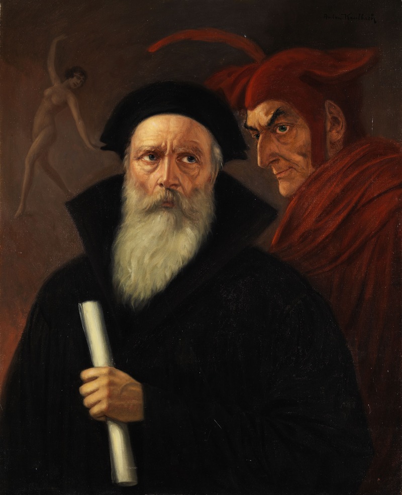 Anton Kaulbach - Faust und Mephisto