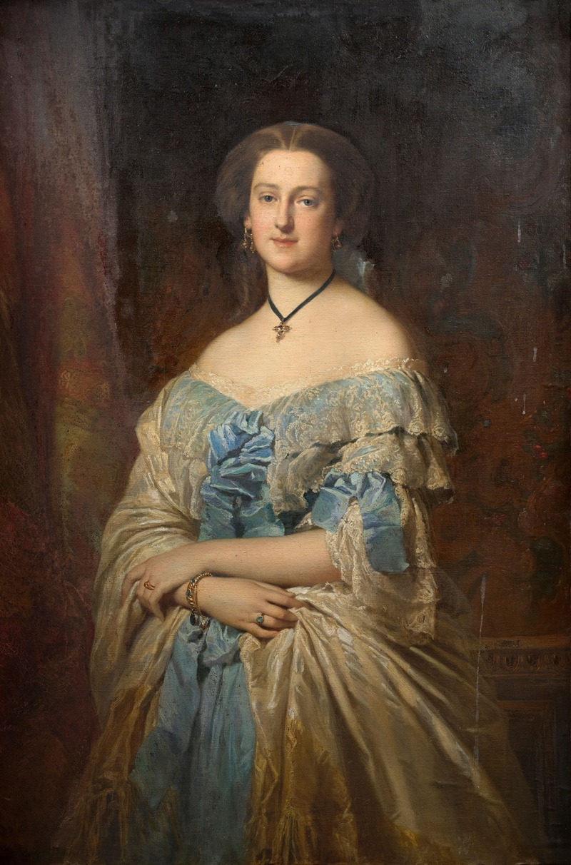 Edouard Dubuffe - Portrait d’Elisabeth de Flavigny, marquise de La Grange