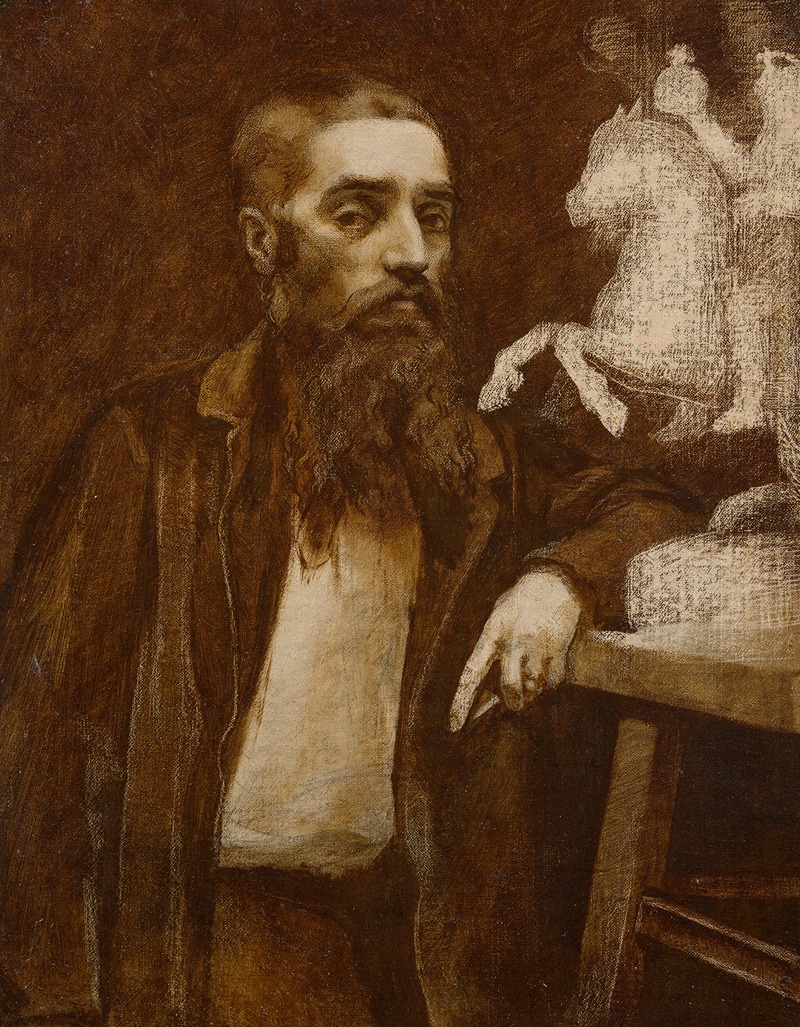 Félix Bracquemond - Portrait of sculptor Armand Le Véel