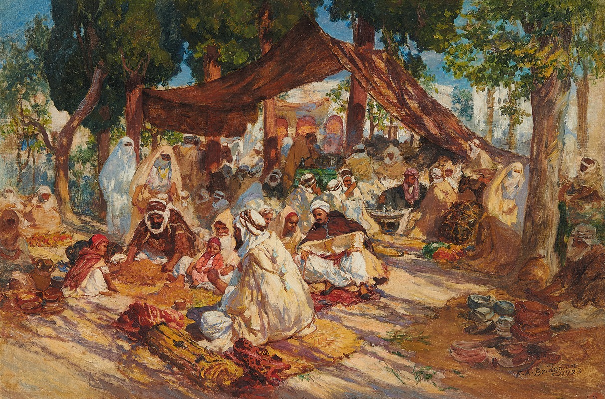 Frederick Arthur Bridgman - Le Marché