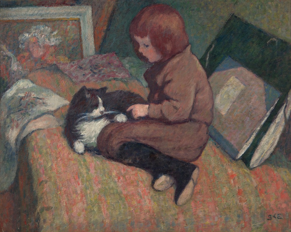 Georges d'Espagnat - L’Enfant au chat