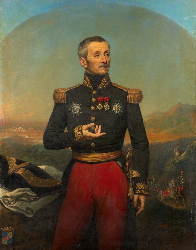 Joseph-Désiré Court - Portrait of the general Auguste-Philippe-Henri du Val