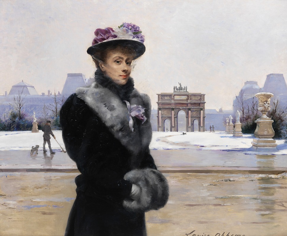 Louise Abbéma - Winterspaziergang in Paris