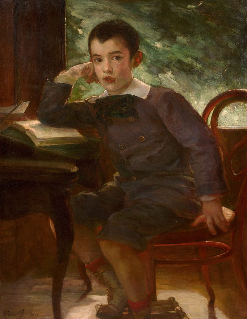 Marie Bracquemond - Portrait of Pierre Bracquemond as a child