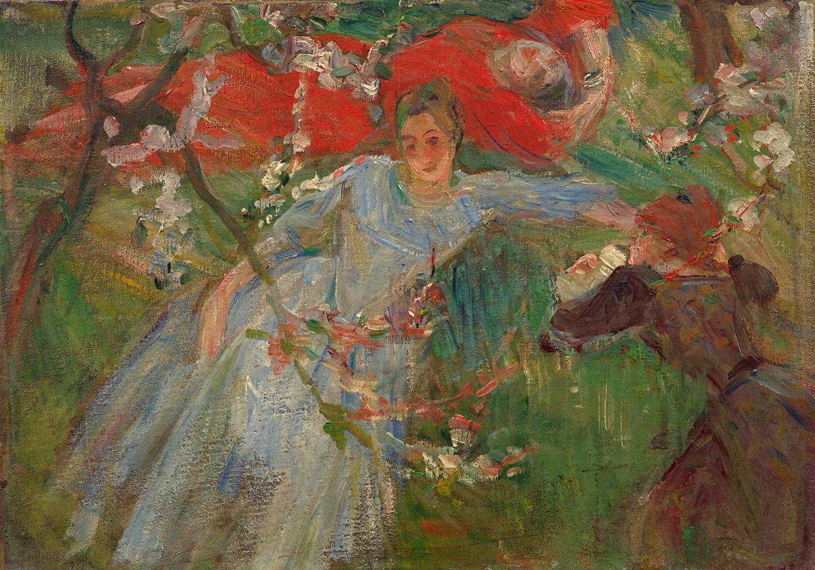 Marie Bracquemond - Three women lying on the lawn