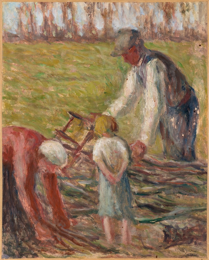 Maximilien Luce - Le scieur de fagots