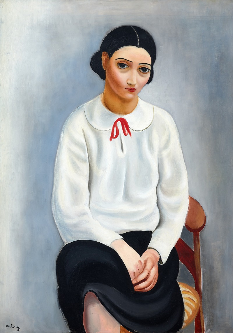 Moïse Kisling - Femme au corsage blanc