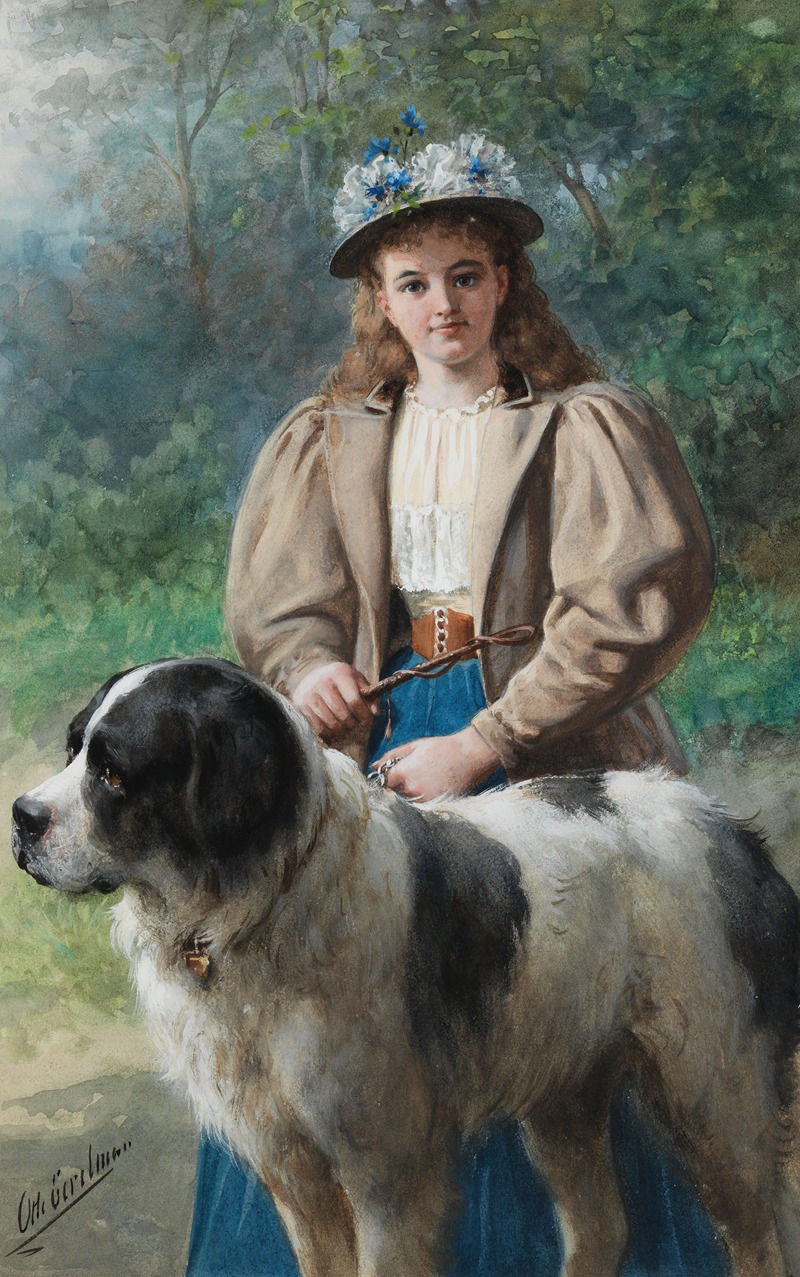 Otto Eerelman - Mädchen mit Hund