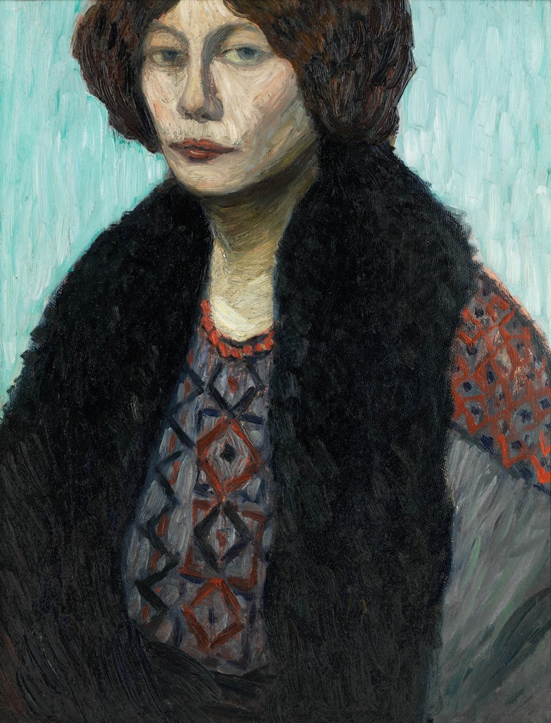 Otto Modersohn - Portrait Louise Modersohn-Breling