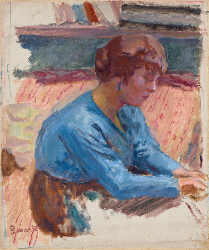 Pierre Bonnard - Femme pensive au corsage bleu