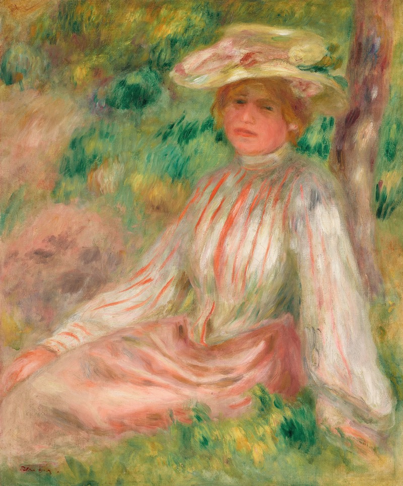 Pierre-Auguste Renoir - Femme au jardin