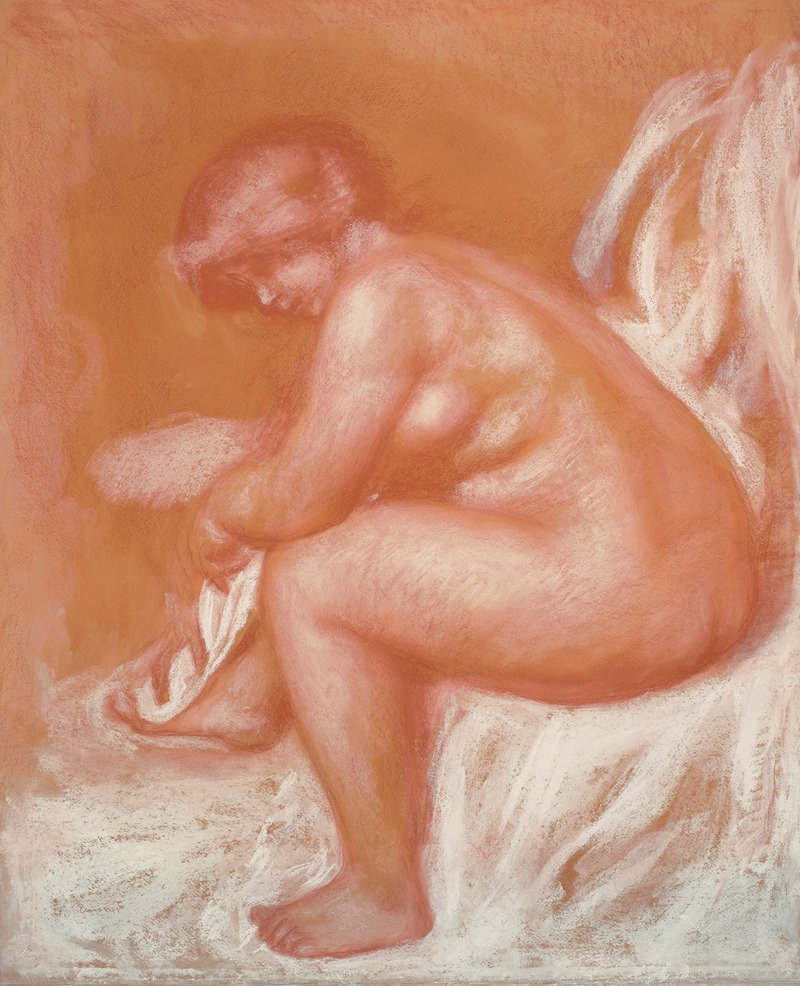 Pierre-Auguste Renoir - La toilette ou Femme nue s’essuyant