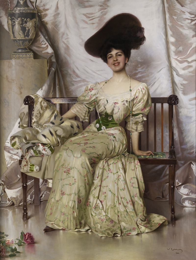 Vittorio Matteo Corcos - Portrait of the Contessa Nerina Pisani Volpi di Misurata.