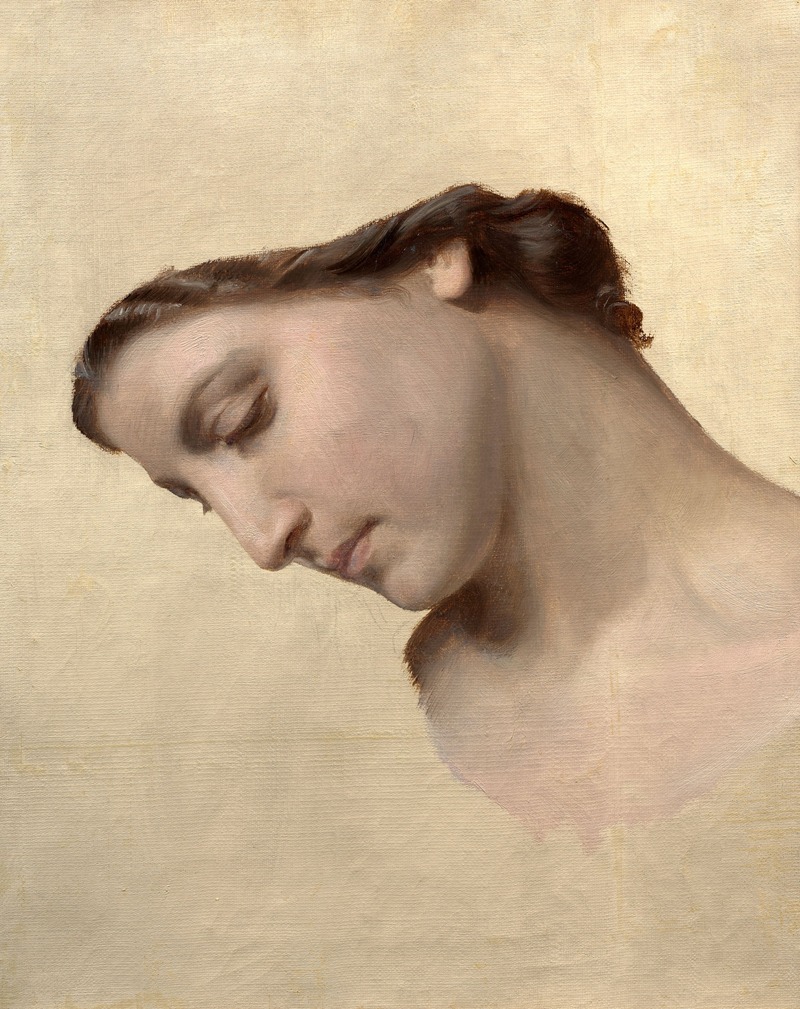 William Bouguereau - Study of a feminine head