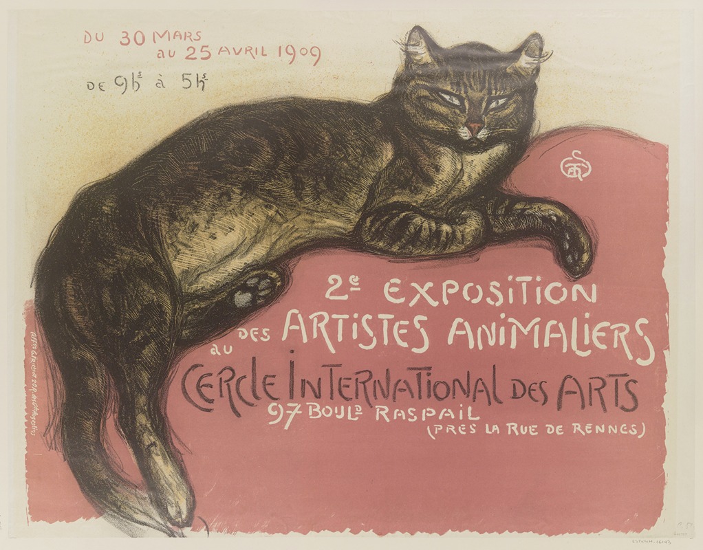 Théophile Alexandre Steinlen - Exposition des artistes animaliers au Cercle International des Arts