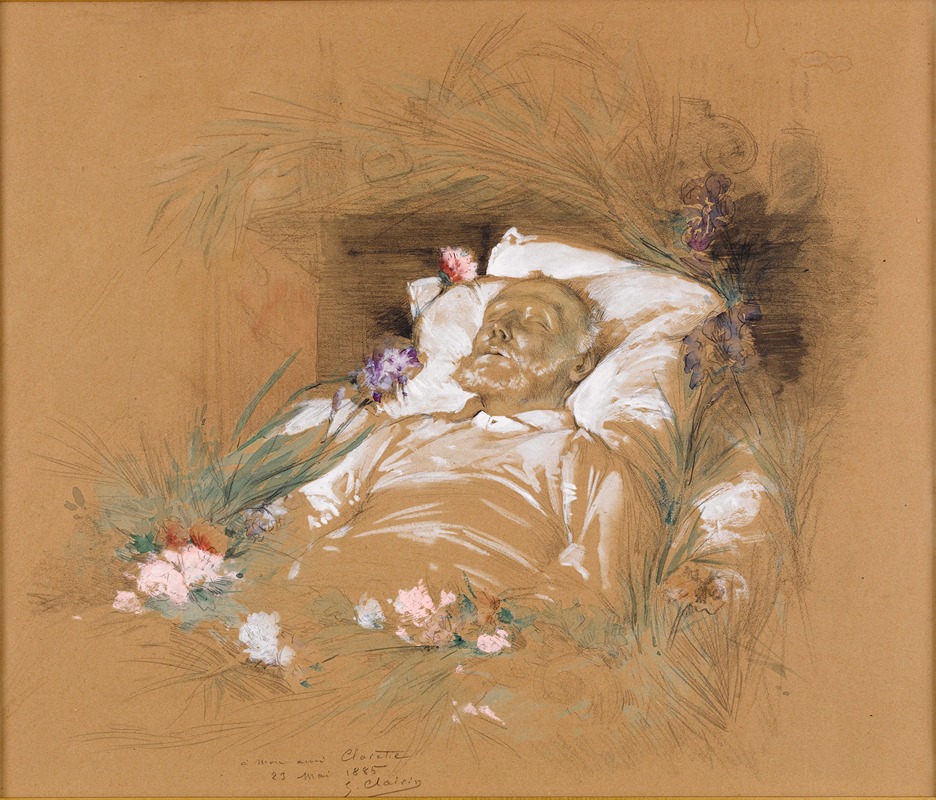 Georges Jules Victor Clairin - Victor Hugo sur son lit de mort