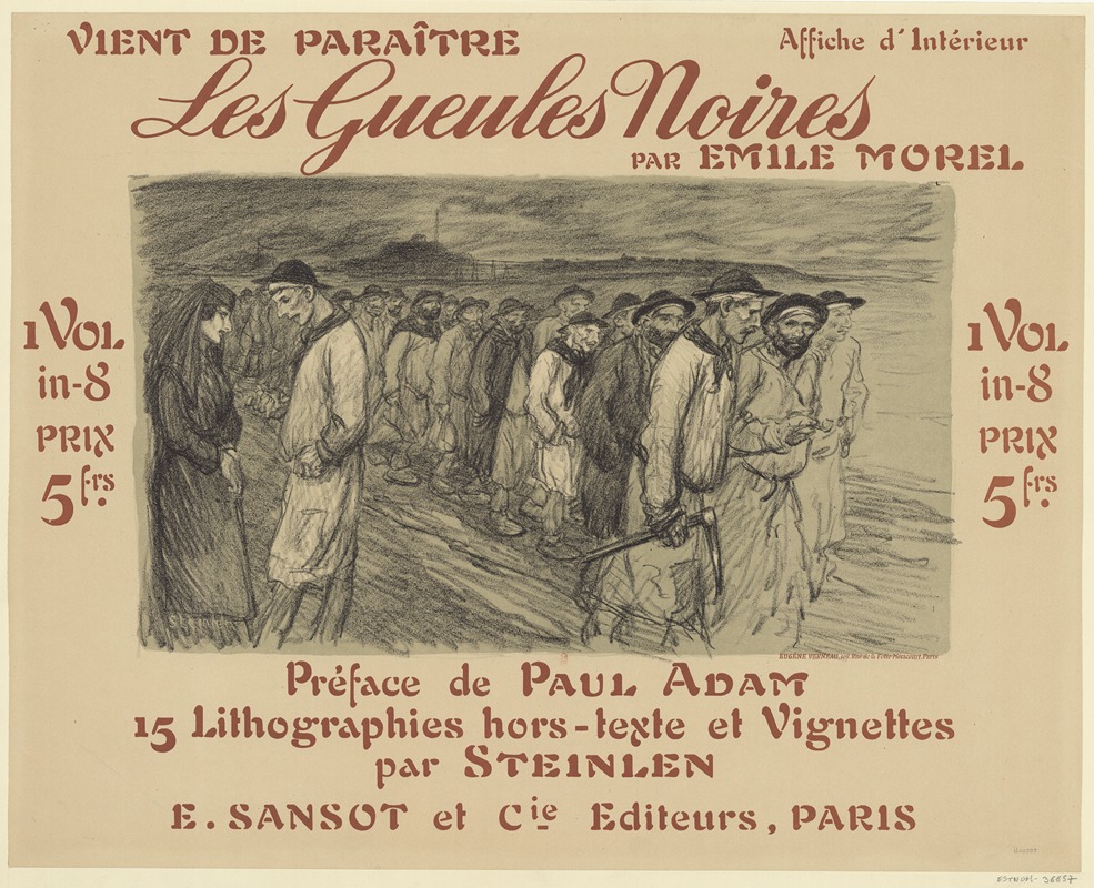 Théophile Alexandre Steinlen - Les Gueules noires, par Emile Morel