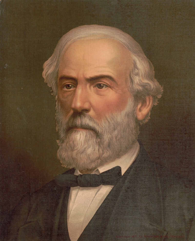 Strobridge & Co. Lith. - Robert Edward Lee, head-and-shoulders portrait, facing left