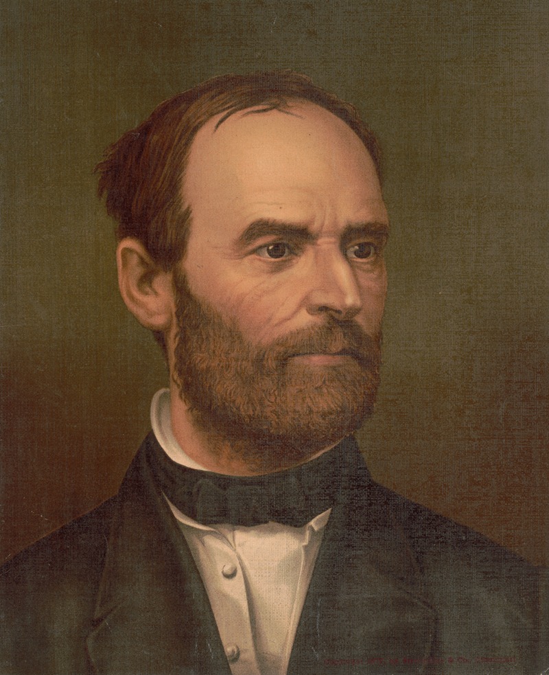 Strobridge & Co. Lith. - William T. Sherman, bust portrait, facing right