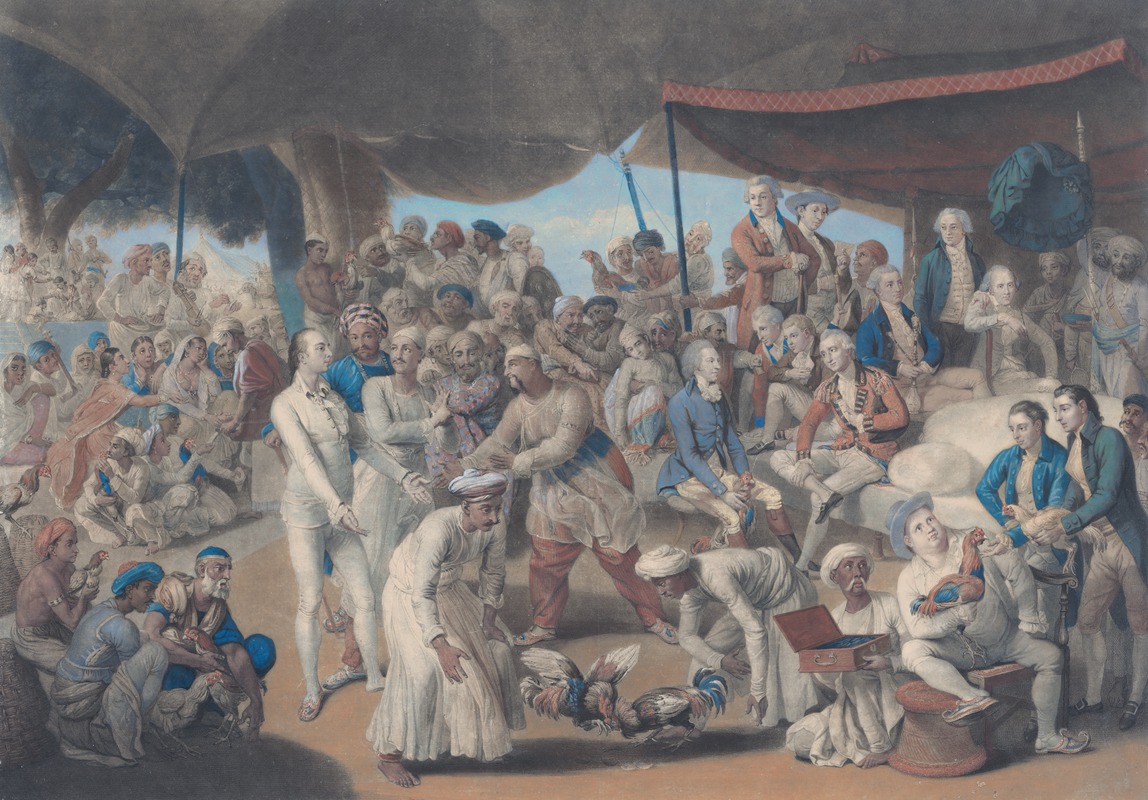 Johan Joseph Zoffany - Colonel Mordaunt’s Cock Match at Lucknow