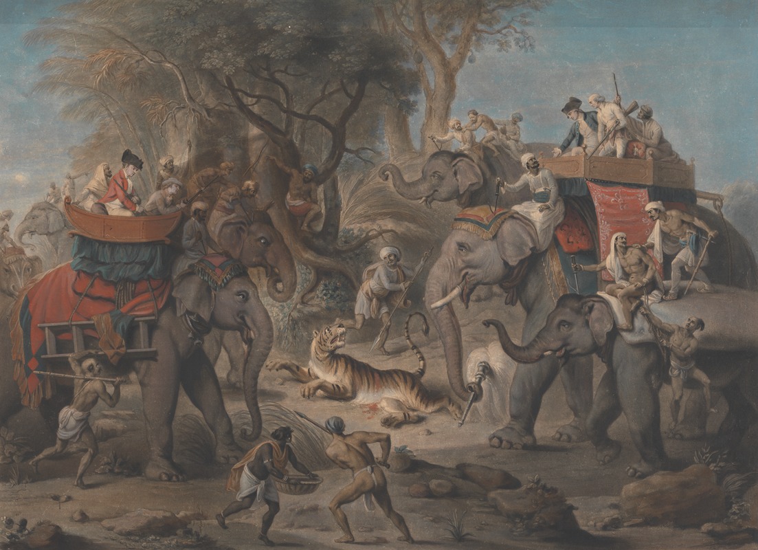 Johan Joseph Zoffany - Tiger Hunting in the East Indies