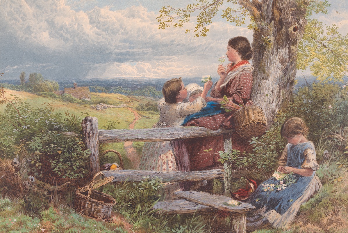 Myles Birket Foster - The Rustic Stile