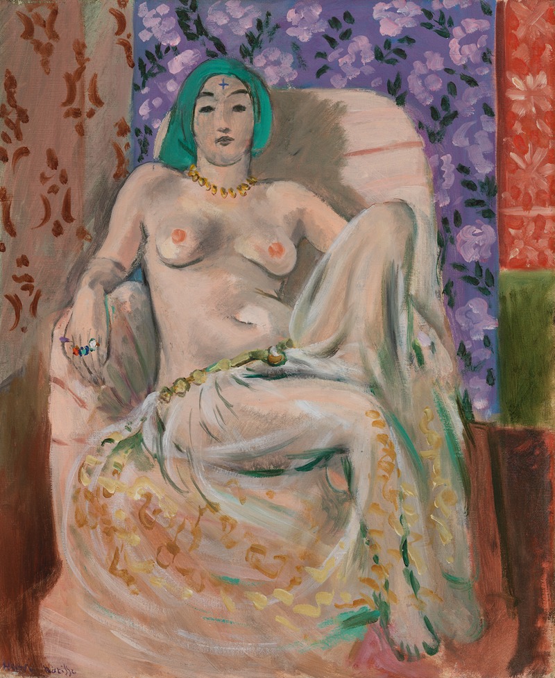 Henri Matisse - Moorish Woman (The Raised Knee) (Femme mauresque (Le Genou levé))