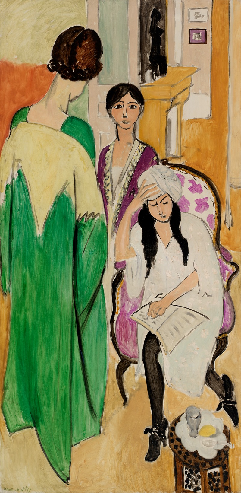 Henri Matisse - Three Sisters with an African Sculpture (Les Trois soeurs à la sculpture africaine)