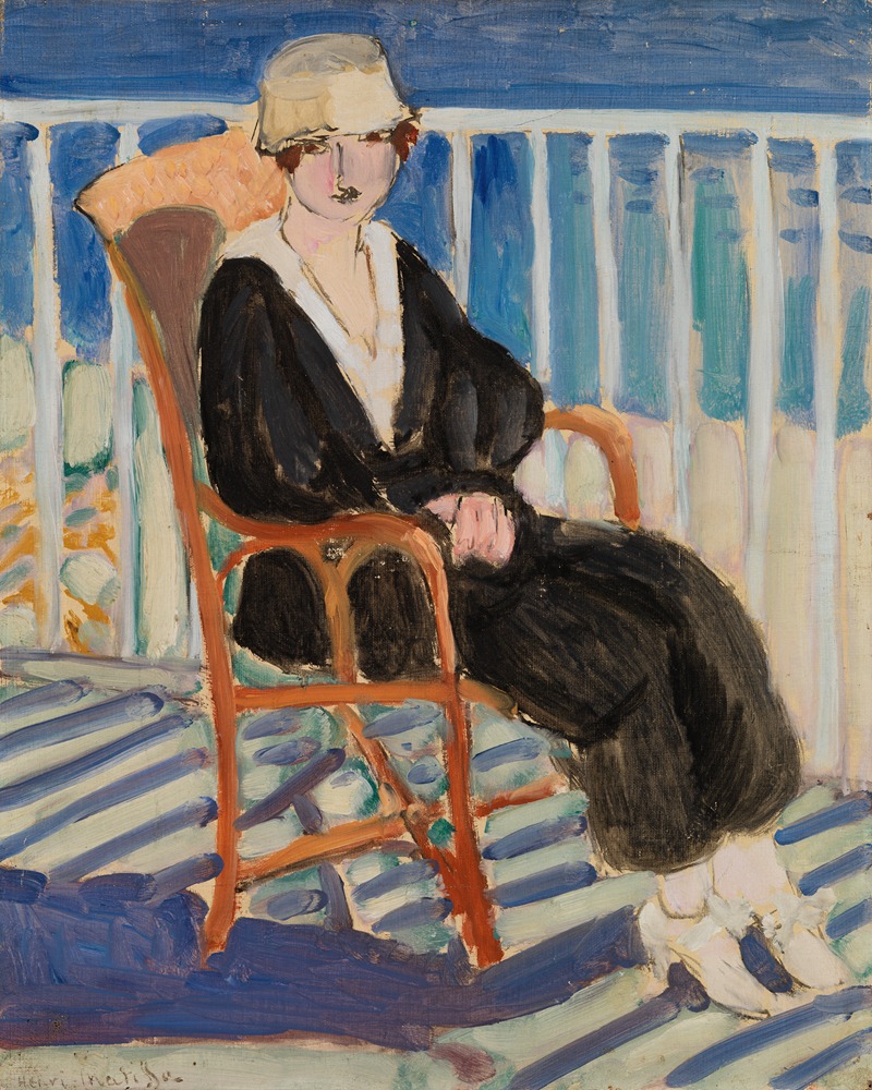 Henri Matisse - Young Girl on a Balcony over the Ocean (Jeune fille au balcon sur la mer)