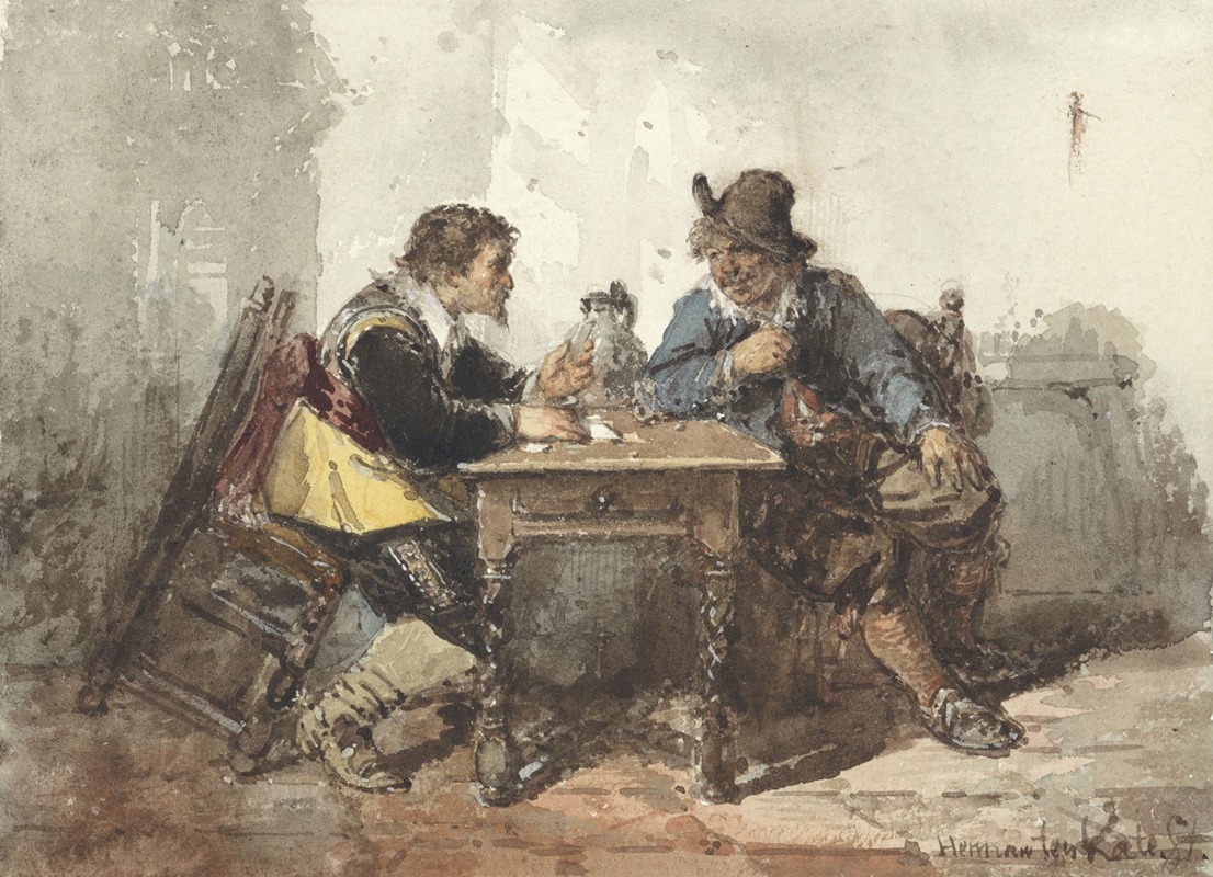 Herman Frederik Carel Ten Kate - Two men sitting at a table