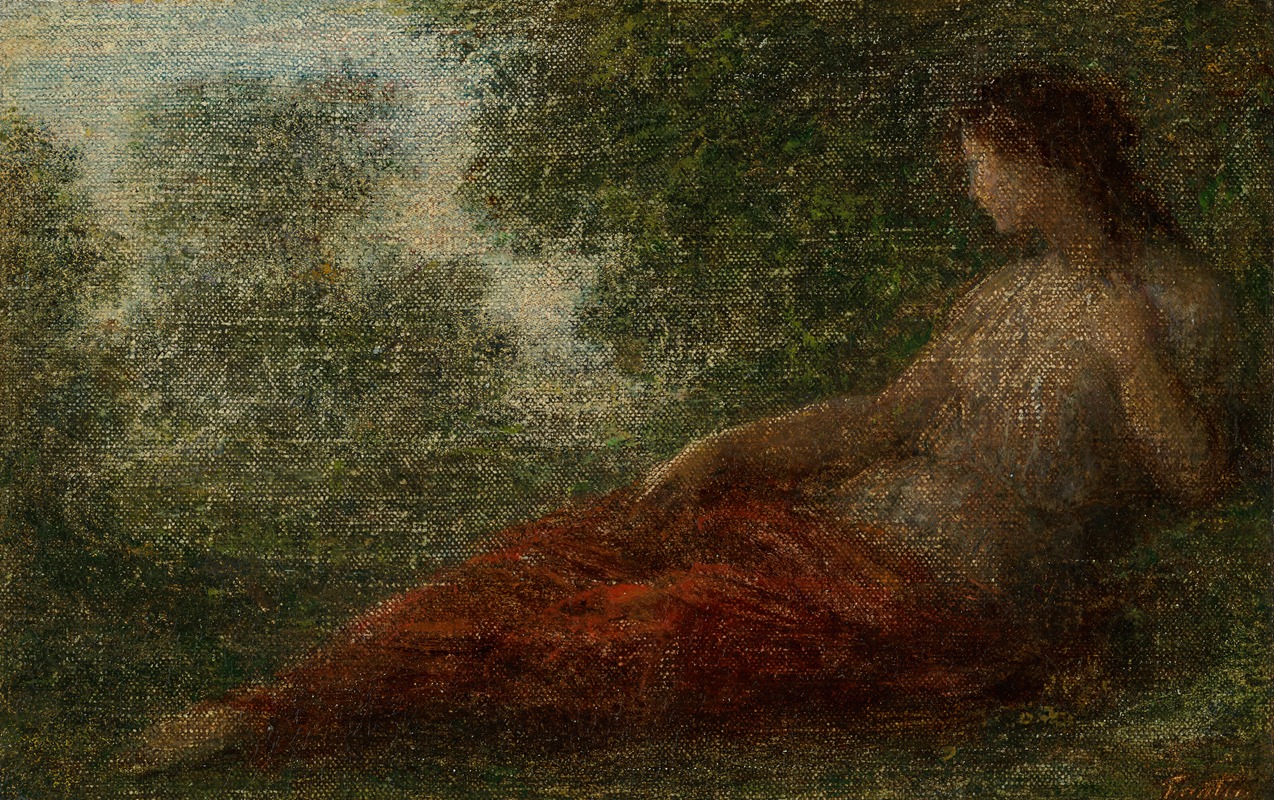 Henri Fantin-Latour - Femme dans un paysag