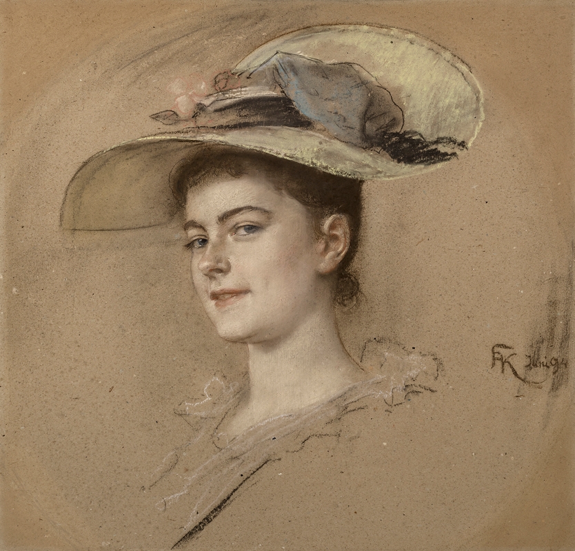 Friedrich August von Kaulbach - Porträt Gretel Lahmeyer