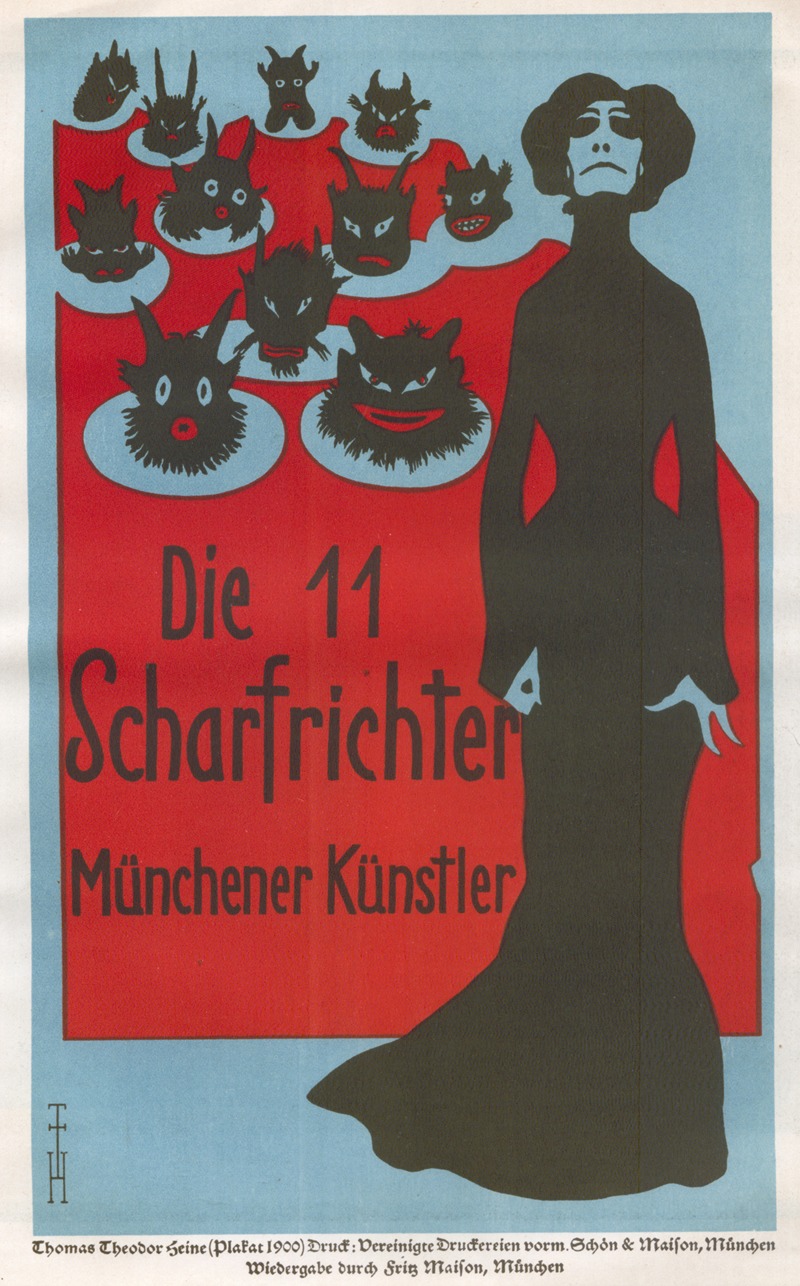 Thomas Theodor Heine - Die elf Scharfrichter. Münchener Künstler