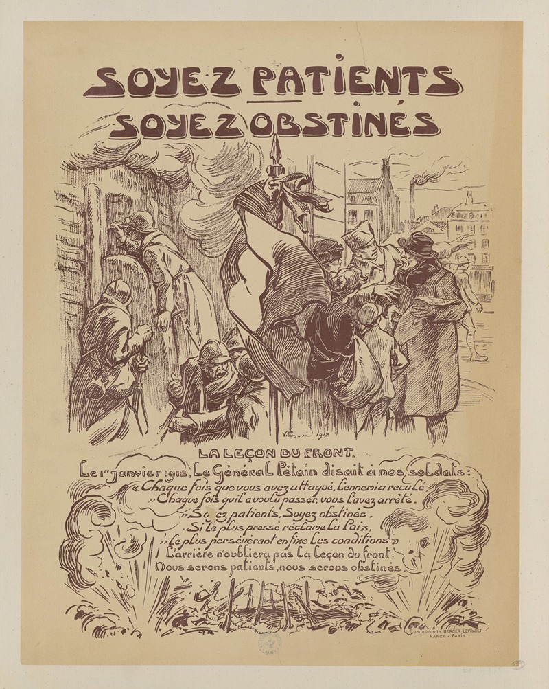 Victor Prouvé - Soyez patients, soyez obstinés