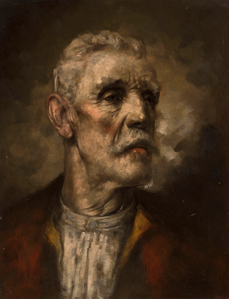 A. Eraber - Portrait of an old man