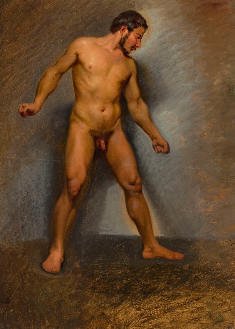 Chojnacki Romuald - Standing nude man